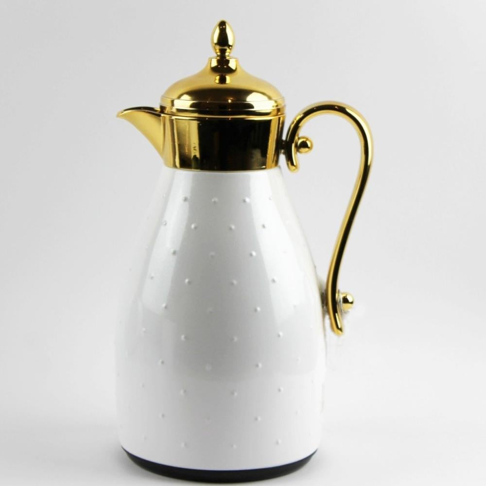 Andalusia Thermos, white and gold